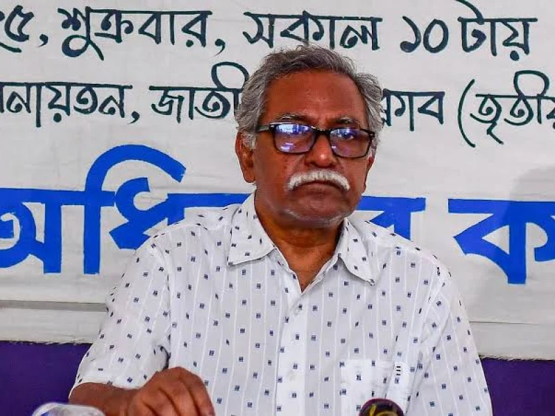Anu Muhammad: ‘National unity in river grabbing, but none in saving rivers’