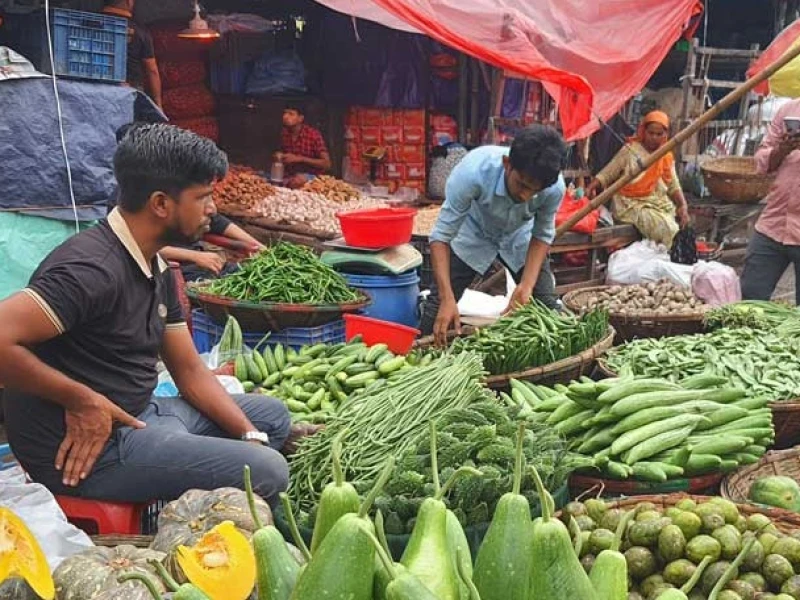 কারওয়ান বাজারে সবজির দামে স্বস্তি, স্থির মাছ-মাংস-ডিম