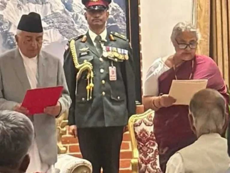 নেপালের অন্তর্বর্তী প্রধানমন্ত্রী সুশীলা কার্কি