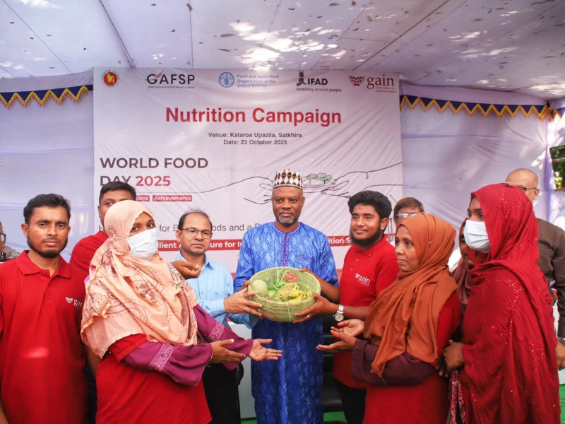 Nutrition awareness campaign inspires farmers in Satkhira’s Kalaroa