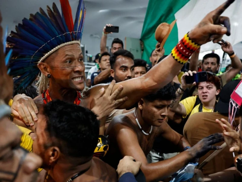 Indigenous Protesters Block Main Entrance at COP30 in Belem