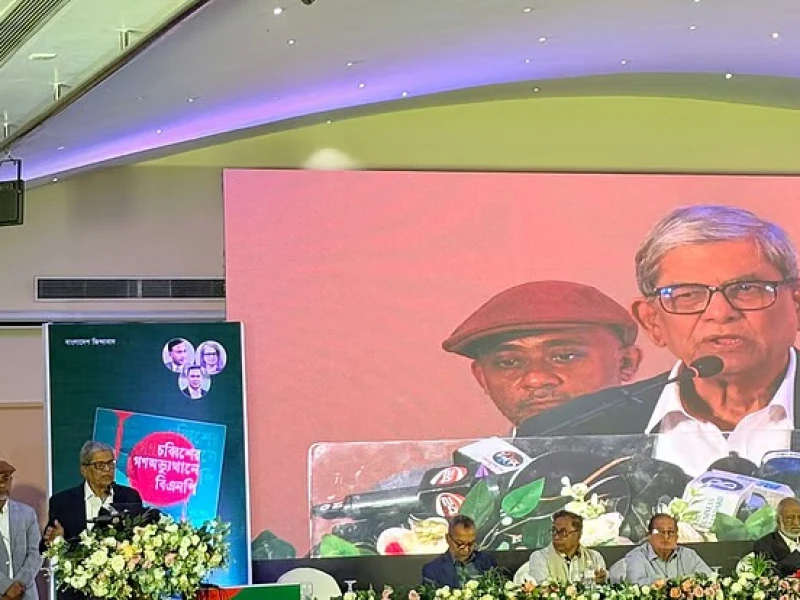 ট্রানজিশনাল পিরিয়ডে দেশ, লক্ষ্য গণতন্ত্রে ফেরা: মির্জা ফখরুল