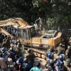 Bulldozers Blocked Near Dhanmondi 32 by Army