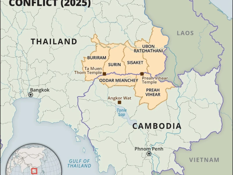 Thai Air Strikes Hit Cambodia Border as Ceasefire Collapses