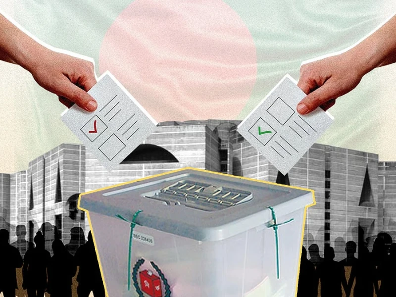 সংসদ নির্বাচন ও গণভোটের ব্যালট আলাদা, জমা একই বাক্সে