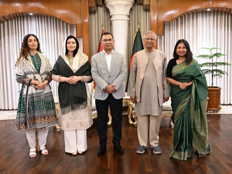 Tarique Rahman pays courtesy call on Chief Adviser Prof Yunus