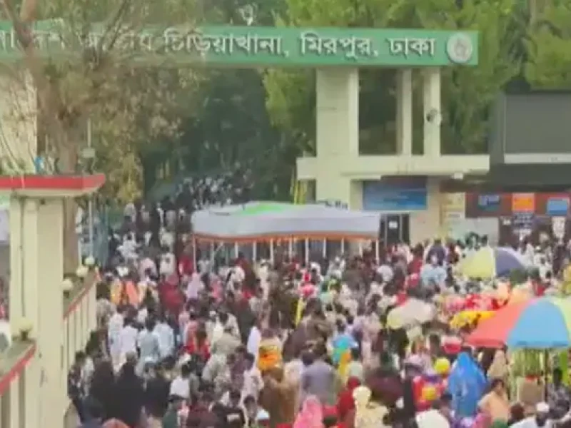 ঈদে চিড়িয়াখানায় শিশুদের উচ্ছ্বাস, দর্শনার্থীদের ঢল