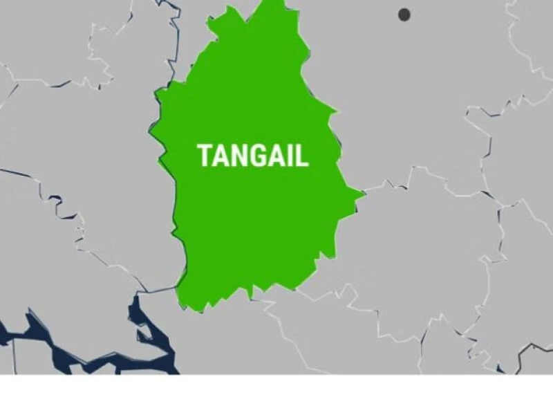 Train runs over 5 in Tangail