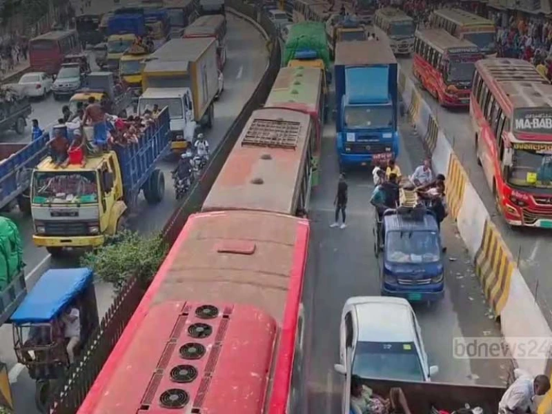 বিআরটি প্রকল্পের ধীরগতিতে ঈদযাত্রায় শঙ্কা, গাজীপুর অংশে বাড়তে পারে যানজট