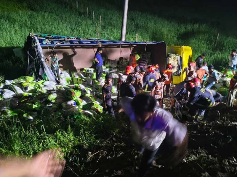 7 killed as truck plunges into ditch in Cumilla