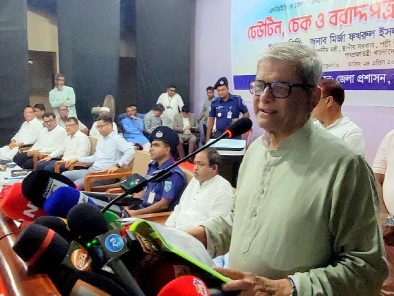 Mirza Fakhrul denies fuel crisis, says situation created artificially