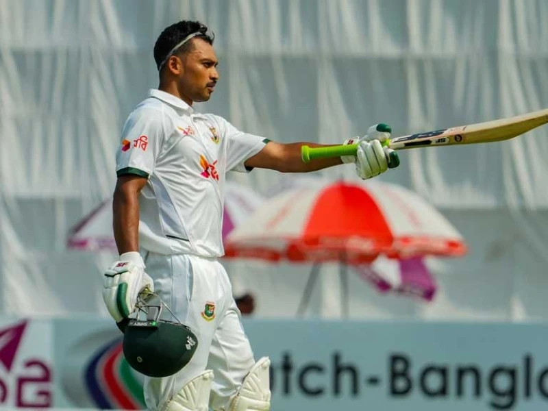 শান্তর সেঞ্চুরিতে ভর করে বাংলাদেশের দৃঢ় শুরু