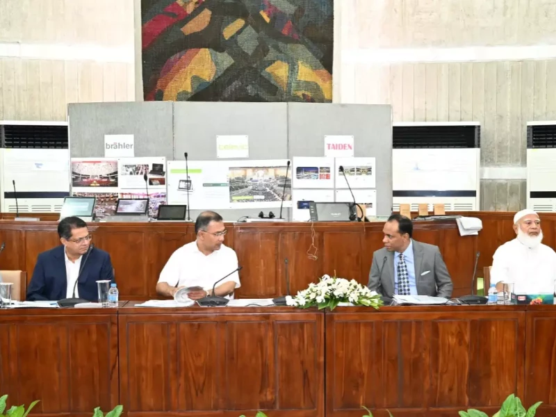 প্রধানমন্ত্রীর উপস্থিতিতে সংসদের সাউন্ড সিস্টেম আধুনিকায়নে উচ্চ পর্যায়ের সভা অনুষ্ঠিত