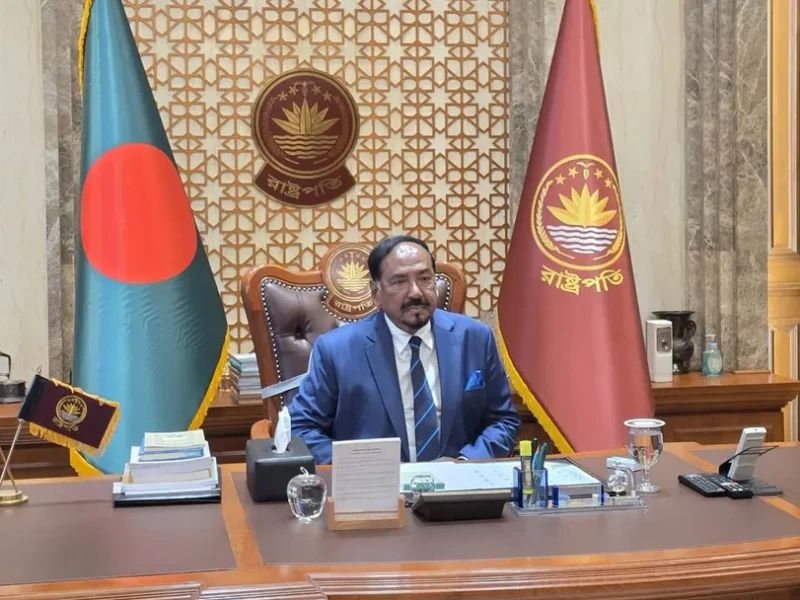 Acting President begins official duties at Bangabhaban