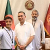 Smiling boy who won hearts meets PM Tarique Rahman