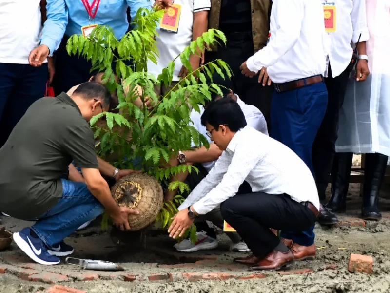 PM launches tree plantation drive in Barishal’s Gournadi, urges people to care for saplings