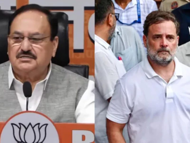 Nadda questions Rahul Gandhis paper leak claims, calls for parliamentary debate