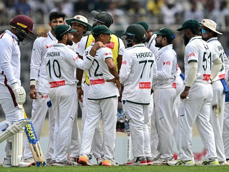 Bangladesh dismiss West Indies for 245 to take 27 runs lead