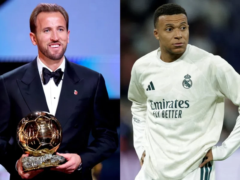 Kane edged Mbappe in tightest Ballon d'Or vote
