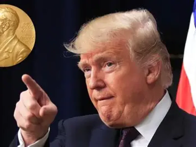 Trump calls Nobel Peace Prize pick 'disgraceful'